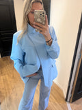 Blazer Tina croisé bleu