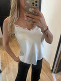 Débardeur dentelle blanc