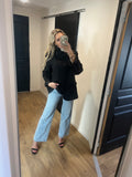 Blazer Tina croisé noir