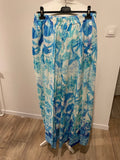 Pantalon large bleu