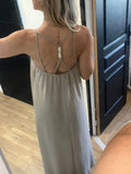 Robe bijoux taupe