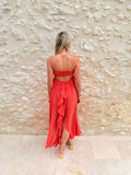 Robe coquillage corail