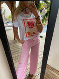 Pantalon Slinda rose