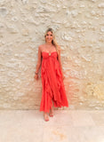 Robe coquillage corail