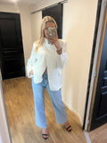Blazer Tina croisé blanc