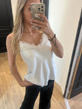 Débardeur dentelle blanc