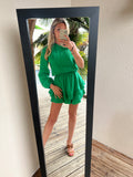 Combi short gaz de coton