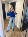 Pull Nina bleu électrique