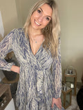 Robe bleu & blanche