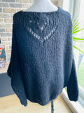 PULL COEUR NOIR